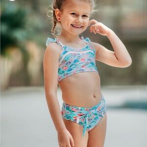 🧜‍♀️Sz 8 SweetHoney Retro Tankini - Mermaid Shells 2 piece swimsuit!